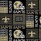 Licensed NFL New Orleans Saints Cotton 6436-D Fabric by the Yard